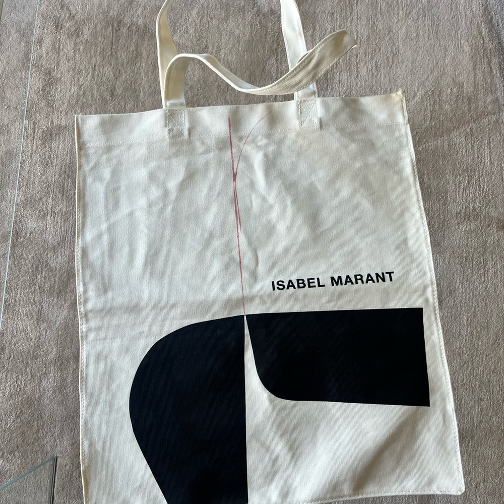 Isabel Marant Black and Cream Tote